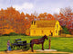 Amish Barn Raising Wall Decal