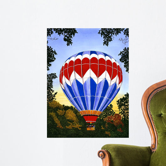 Balloon over Letchworth Wall Decal
