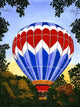 Balloon over Letchworth Wall Decal