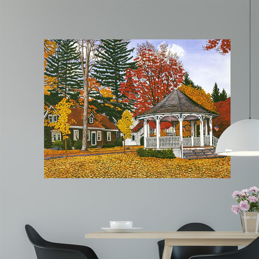 Gazebo Ellicottville Ny Wall Decal