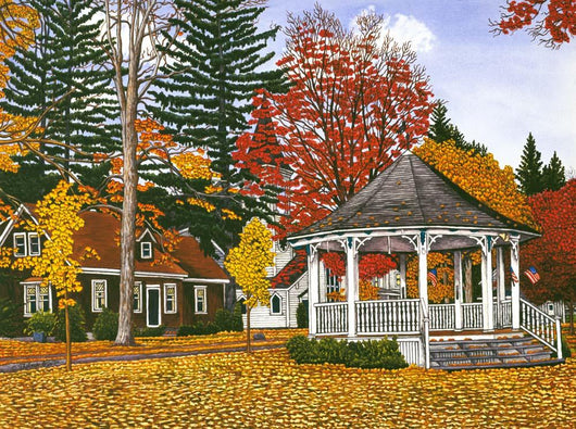 Gazebo Ellicottville Ny Wall Decal