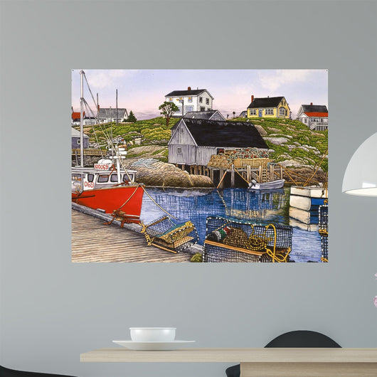 Fishing Village Wall Decal