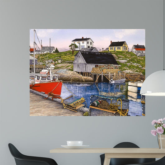 Fishing Village Wall Decal