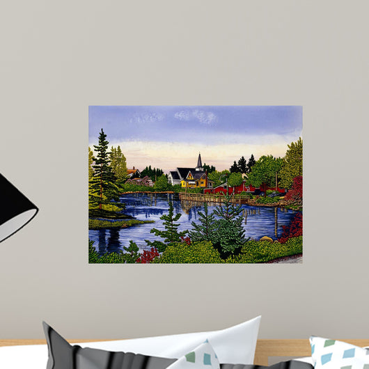 Lakeside Village Wall Decal