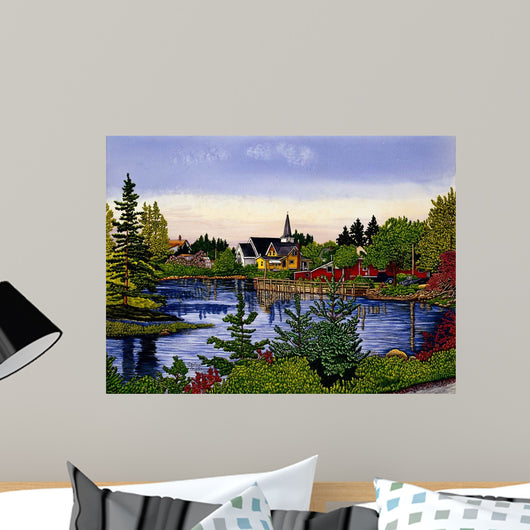 Lakeside Village Wall Decal