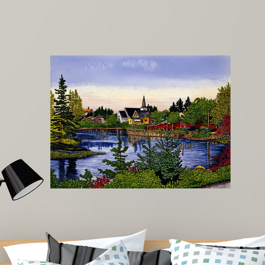 Lakeside Village Wall Decal