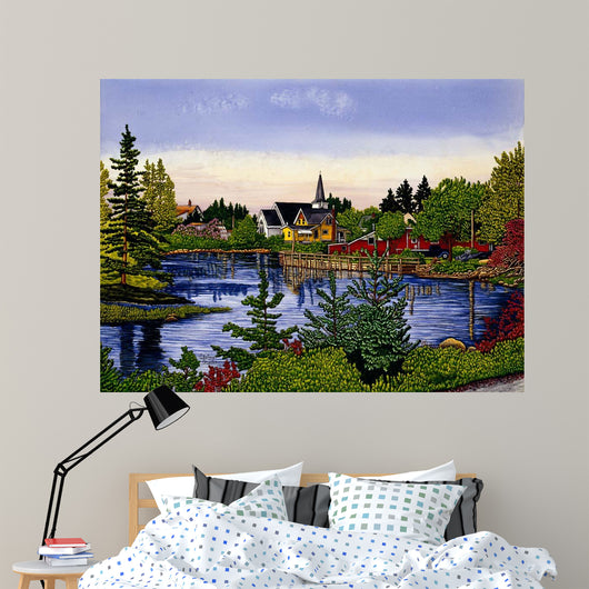 Lakeside Village Wall Decal