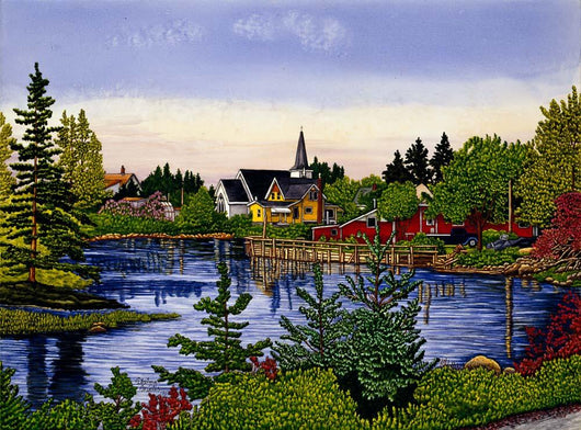 Lakeside Village Wall Decal
