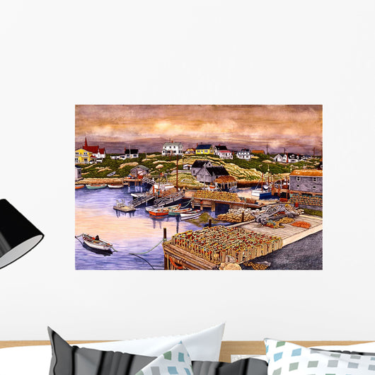 Nova Scotia Lobster Traps Wall Decal