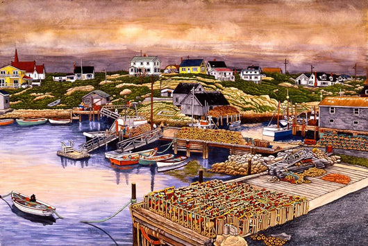Nova Scotia Lobster Traps Wall Decal