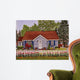 Picket Fence and Tulips Wall Decal