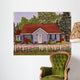Picket Fence and Tulips Wall Decal