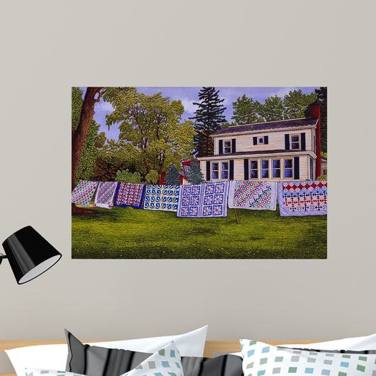 Quilts Seven Row Wall Decal