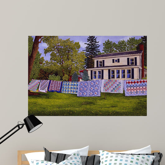 Quilts Seven Row Wall Decal