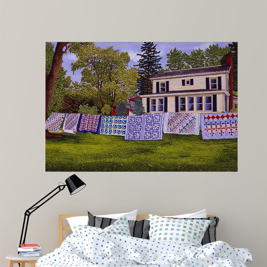 Quilts Seven Row Wall Decal