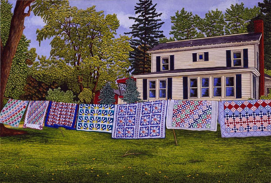 Quilts Seven Row Wall Decal