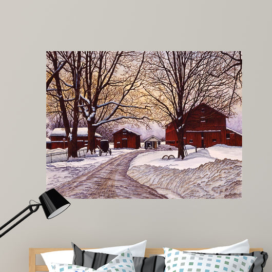Frozen Farmyard Wall Decal