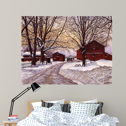 Frozen Farmyard Wall Decal