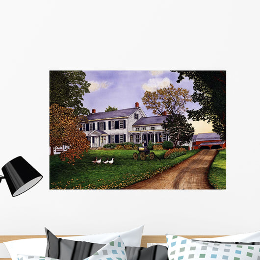 Gaggle Geese Yard Wall Decal