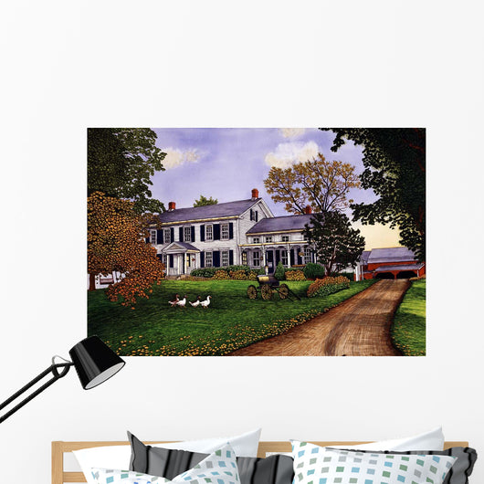 Gaggle Geese Yard Wall Decal