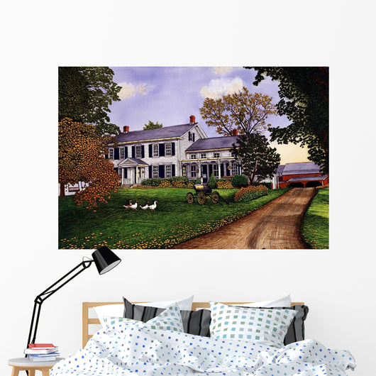 Gaggle Geese Yard Wall Decal