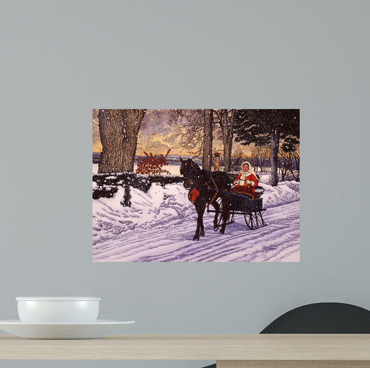 Julie's Sleigh Wall Decal