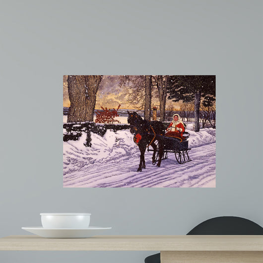 Julie's Sleigh Wall Decal