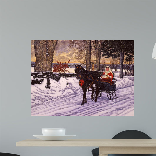 Julie's Sleigh Wall Decal