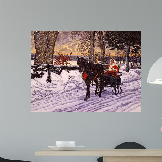 Julie's Sleigh Wall Decal