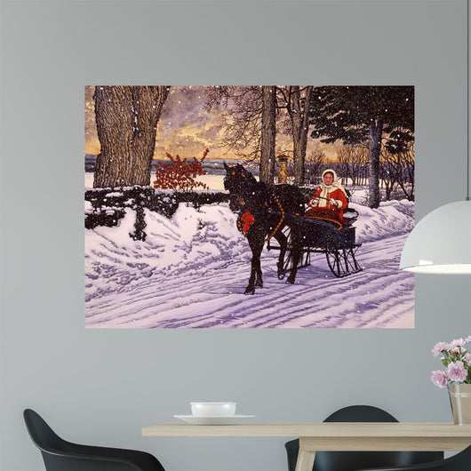 Julie's Sleigh Wall Decal