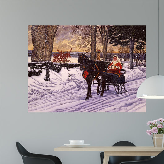 Julie's Sleigh Wall Decal
