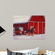 Red Barn Wall Decal