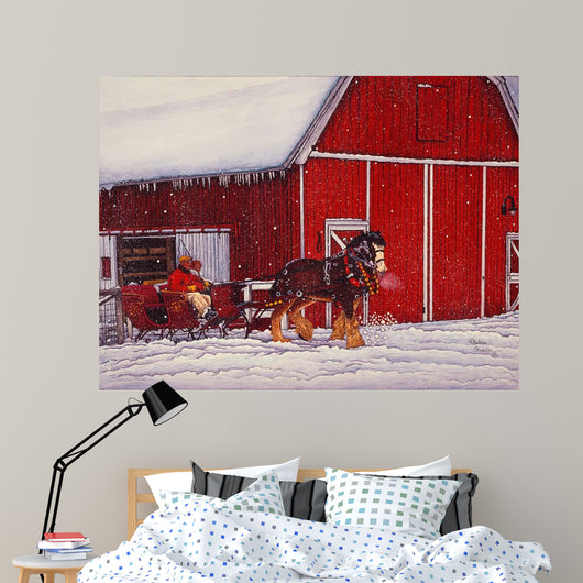 Red Barn Wall Decal