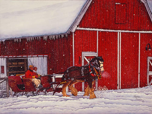 Red Barn Wall Decal