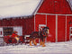 Red Barn Wall Decal