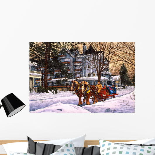 Sleighride St Elmo Wall Decal