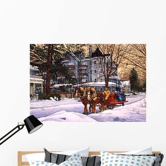Sleighride St Elmo Wall Decal
