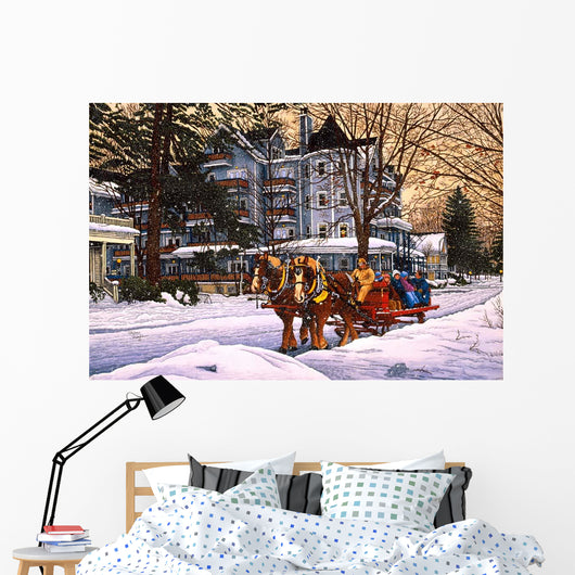 Sleighride St Elmo Wall Decal