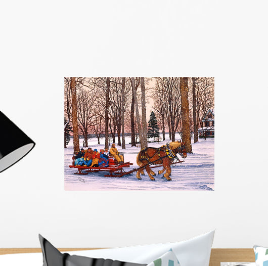 Winter Sleighride Wall Decal