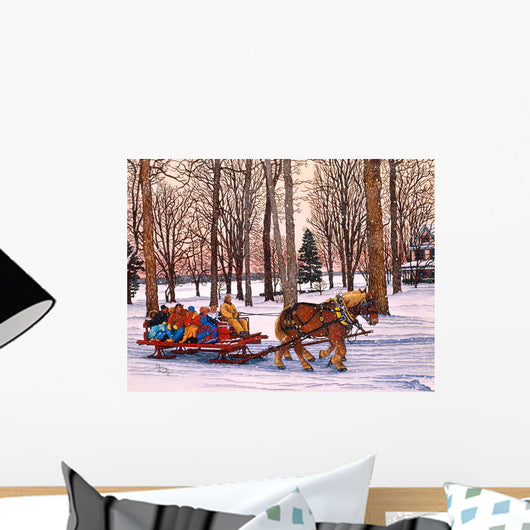Winter Sleighride Wall Decal