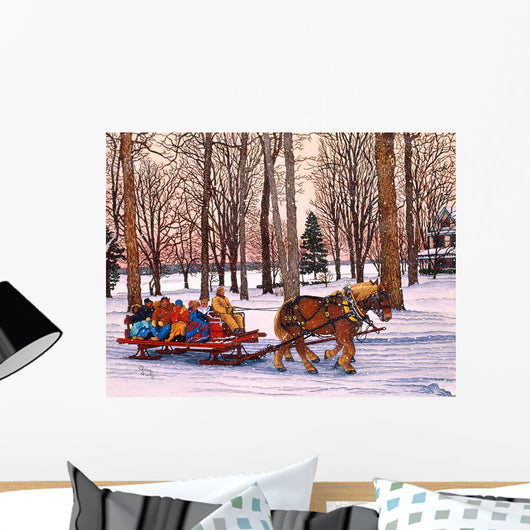 Winter Sleighride Wall Decal