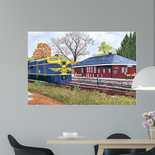 Train Station Gowanda Wall Decal