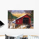 Sunset Old Bridge Vermont Wall Decal