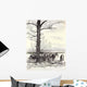 Fence line Wall Decal