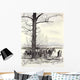 Fence line Wall Decal