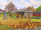 Pumpkins and Cornstalks Wall Decal