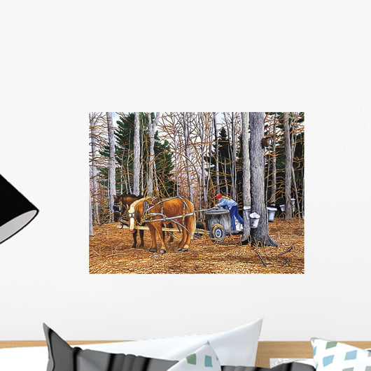Gathering Sap Wall Decal
