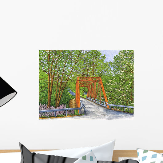 Clarksburg Old Bridge Spring Wall Decal