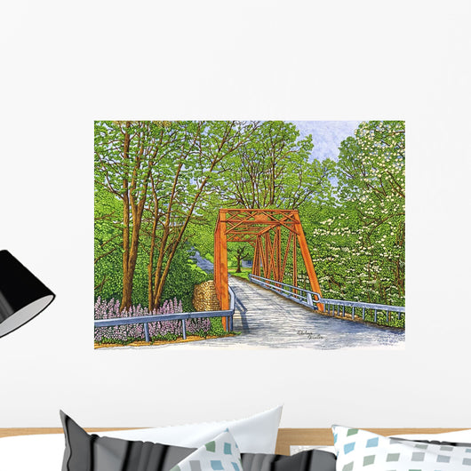 Clarksburg Old Bridge Spring Wall Decal