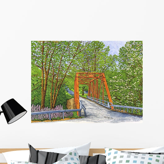 Clarksburg Old Bridge Spring Wall Decal